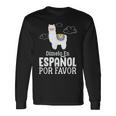 Dimelo En Espanol Por Favor 面白い スペイン語 長袖Tシャツ ギフトのアイデア