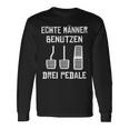 Echte Männer Benutzen Drei ペデール 旧車 手動運転 長袖Tシャツ ギフトのアイデア