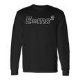 EMc2 相対性理論《数学》方程式 質量とエネルギーの等価性【変なデザイン屋さん】理数系 数字 メッセージ 面白い 長袖Tシャツ ギフトのアイデア