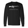 Essential Weapons ガンシャツ Ar-15 アサルトライフル銃 長袖tシャツ 長袖Tシャツ ギフトのアイデア