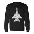 F-15 イーグルジェットファイター 長袖Tシャツ ギフトのアイデア