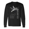 F-22 ラプター ジェット戦闘機仕様 長袖Tシャツ ギフトのアイデア