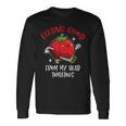 Feeling Really Good From Head トマト ビーガン ベジ愛好家 長袖Tシャツ ギフトのアイデア