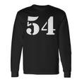 Fifty Four 数字 54 ナンバー 長袖Tシャツ ギフトのアイデア
