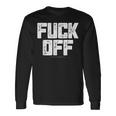 メンズ Fuck Off Thrash メタル 長袖Tシャツ ギフトのアイデア