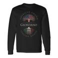 Giordano ファミリーネーム アメリカ栽培 イタリア ルーツ イタリア 国旗 長袖Tシャツ ギフトのアイデア
