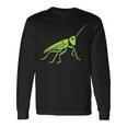 Grasshopper ミニマリストのバッタかわいい昆虫小さなバッタ 長袖Tシャツ ギフトのアイデア