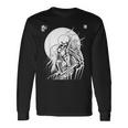 Grindcore オカルトホラースカルアート デスメタル スラッシュメタル 長袖Tシャツ ギフトのアイデア