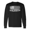 Hair Hustler アメリカ国旗 ヘアスタイリスト バーバー Usa メンズ レディース 長袖Tシャツ ギフトのアイデア