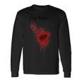 I'm Finearcastic ハロウィン 映画ホラー ゾンビ ファニー ブラッド 長袖Tシャツ ギフトのアイデア