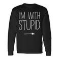 I'm Withtupid 大人用 キッズ メンズ レディース コスチューム 長袖Tシャツ ギフトのアイデア