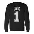 Jackサポーター番号 1番の大ファン 長袖Tシャツ ギフトのアイデア