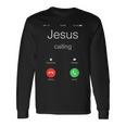 Jesus Calling Jesus Phone クリスチャンtシャツ 長袖Tシャツ ギフトのアイデア