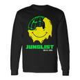 Junglist ドラムとベース Dnb スマイリー 長袖Tシャツ ギフトのアイデア