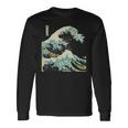 Katsushika Hokusai The Great Wave Off Kanagawa 長袖Tシャツ ギフトのアイデア