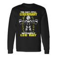 Leg Day ボディビルディング スクワット ジム モチベーションスクワット 長袖Tシャツ ギフトのアイデア
