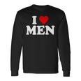 I Love I Love Men 長袖Tシャツ ギフトのアイデア