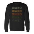 Love Heart Mako グランジ ビンテージスタイル ブラック マコ 長袖Tシャツ ギフトのアイデア