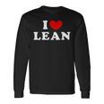 I Love Lean 私は愛する Lean 長袖Tシャツ ギフトのアイデア