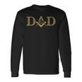 Mason Dad フリーメイソンシンボルロッジ フリーメイソンスクエア&コンパス 長袖Tシャツ ギフトのアイデア