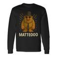 Matteooo イタリアンブレインロットミーム – シュールなaiクリーチャー 長袖Tシャツ ギフトのアイデア
