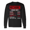 Mechanics Auto Mechanics メカニック 時給 カーメカニック 長袖Tシャツ ギフトのアイデア