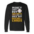 Money Can Buy 野球カード 面白い野球愛好家ファン 長袖Tシャツ ギフトのアイデア