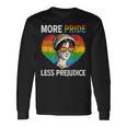 More Pride Less Prejudice Pride Month Lgbtq ゲイ レズビアン 長袖Tシャツ ギフトのアイデア