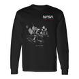 Nasaアポロミッション最初の月面着陸1969年7月20日レトロ 長袖Tシャツ ギフトのアイデア