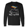No War Peace Movement World Peace Peace Flag Cat 長袖Tシャツ ギフトのアイデア