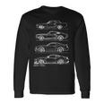 Oldchool Muscle Car Diseño Evolucion Coche Muscle Car Camiseta de manga larga Ideas de regalos
