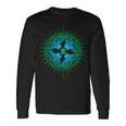 Om Psytrance Goa Psy Rave サイケデリックフェスティバルギフトアイデア 長袖Tシャツ ギフトのアイデア
