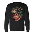 Panther Rose アメリカントラディショナルタトゥーインク オールドスクール 長袖Tシャツ ギフトのアイデア