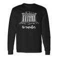 Parthenon アテネのアクロポリス ギリシャ スケッチ サイツ ドローイング 長袖tシャツ 長袖Tシャツ ギフトのアイデア