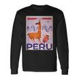 Peru レトロ ヴィンテージ 航空会社 トラベルポスター 長袖Tシャツ ギフトのアイデア