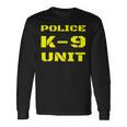 Police K-9ユニット ドッグハンドラー オンデューティー K9 チームオフィサー タクティカル 長袖Tシャツ ギフトのアイデア