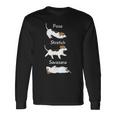 Posetretchavasanaジャック・ラッセル・テリア犬 長袖tシャツ 長袖Tシャツ ギフトのアイデア