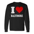 Red Heart I Love Baltimore 長袖Tシャツ ギフトのアイデア