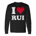 Red Heart I Love Rui 長袖Tシャツ ギフトのアイデア