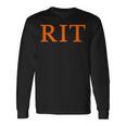 Rochester Institute Of Technology Rit Orange Type 長袖Tシャツ ギフトのアイデア