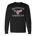 Rogue America ユーズド加工 アメリカ国旗 イーグル 長袖Tシャツ ギフトのアイデア