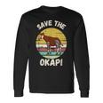 Save The Okapi コンゴキリン オカピ 長袖Tシャツ ギフトのアイデア