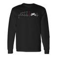Shifting Gear ハートビート モトクロス Ekg パルスライダー 長袖Tシャツ ギフトのアイデア