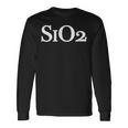 Sio2化学二酸化ケイ素クォーツシリカ化学処方 長袖Tシャツ ギフトのアイデア