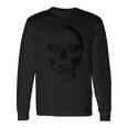 Skull With Hearthaped Eyes 長袖Tシャツ ギフトのアイデア
