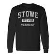Stoweermontt ビンテージ確立されたスポーツデザイン 長袖Tシャツ ギフトのアイデア