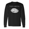 Tofu Mental Cat とうふメンタルねこ おもしろ ゆるかわ かわいい ギフト 猫好き 長袖Tシャツ ギフトのアイデア