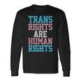 Trans Rights Are Human Rights Lgbtq トランスジェンダー フラッグ プライド 長袖Tシャツ ギフトのアイデア