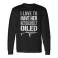 メンズ Uzi サブマシンオイルガン 長袖Tシャツ ギフトのアイデア