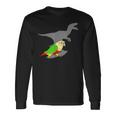 Velociraptor パイナップル コニュア 恐竜 シャドウ オウム 長袖Tシャツ ギフトのアイデア